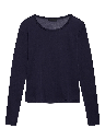 SYLVIE LONG SLEEVE TEE - MIDNIGHT BLUE