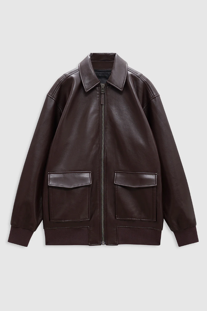 KELANIE JACKET - DEEP BROWN
RECYCLED LEATHER