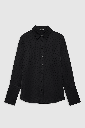 AMANDA SHIRT - BLACK DOT JACQUARD