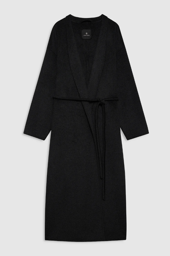 HUNTER COAT - DARK HEATHER GREY CASHMERE BLEND