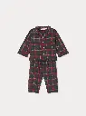 Pyjama Joan deux pièces à carreaux en coton biologique