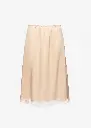 Re26 Skirt 11 Orange 40 Silk lace-trim slip skirt in peach