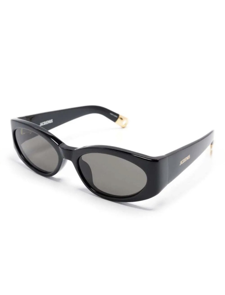 Ovalo Oval Sunglasses in Black