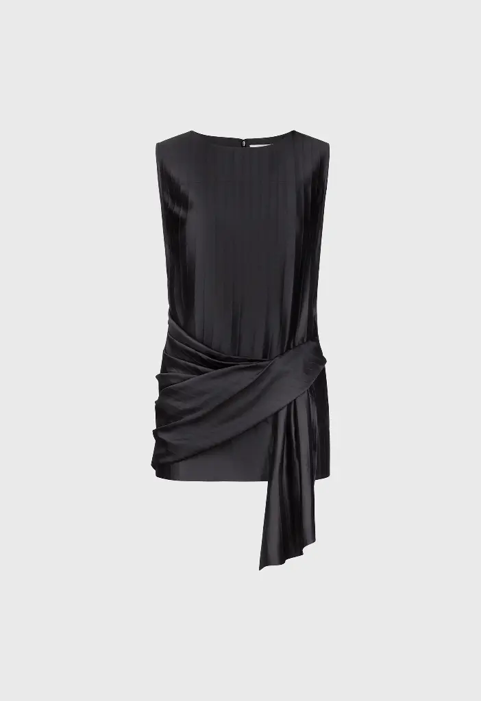 Fonda Draped Asymmetric Top