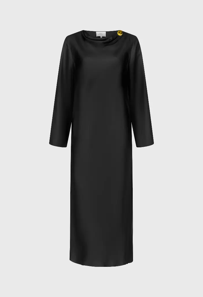 Zoya Draped Asymmetric Dress