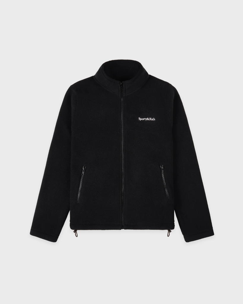Serif Logo Zipped Polar Fleece