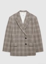 Aretha Blazer-Brown Plaid
