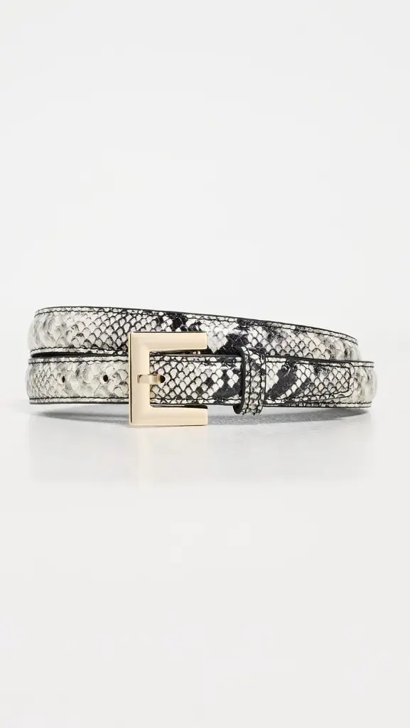 Nicola Belt - Black And White Snake 