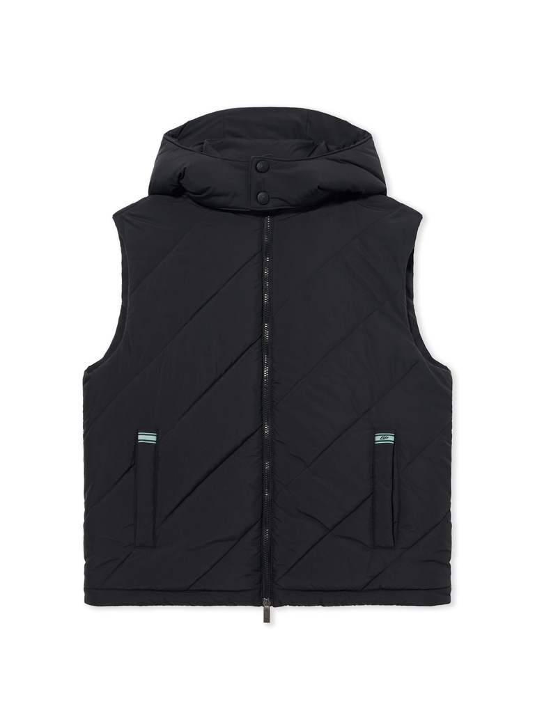 Light Nylon Diags Puffer