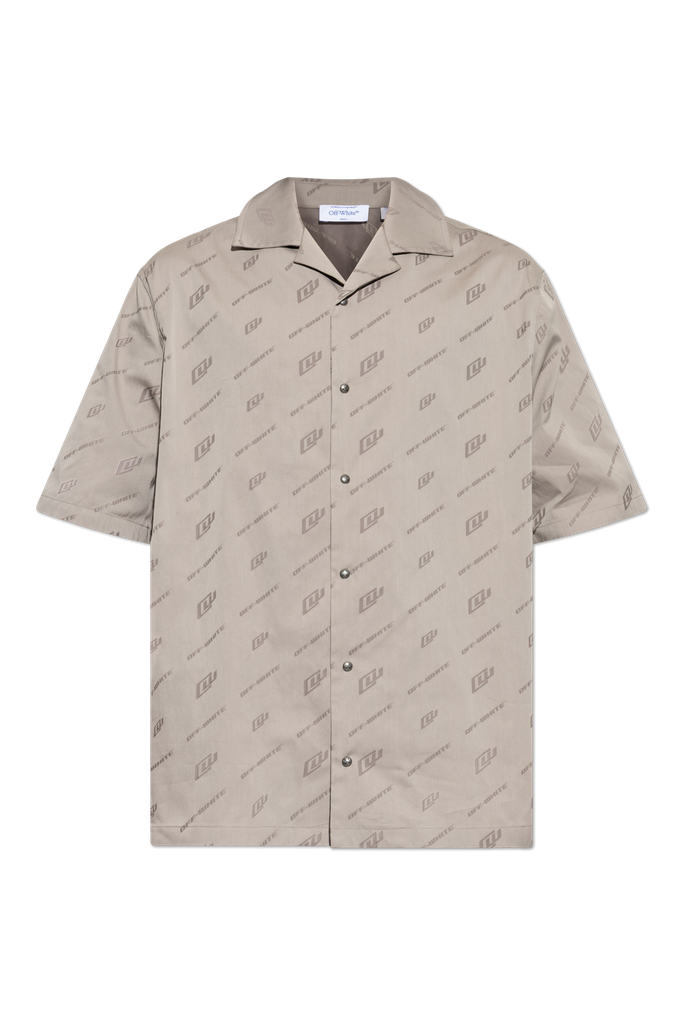 Cot Nyl Jacquard Bowling Shirt