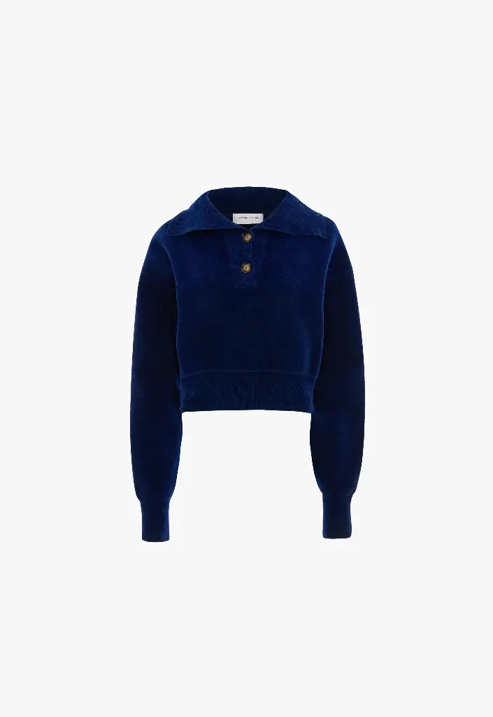 Collared Cropped Jumper