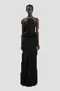 Chain Detail Halter Gown