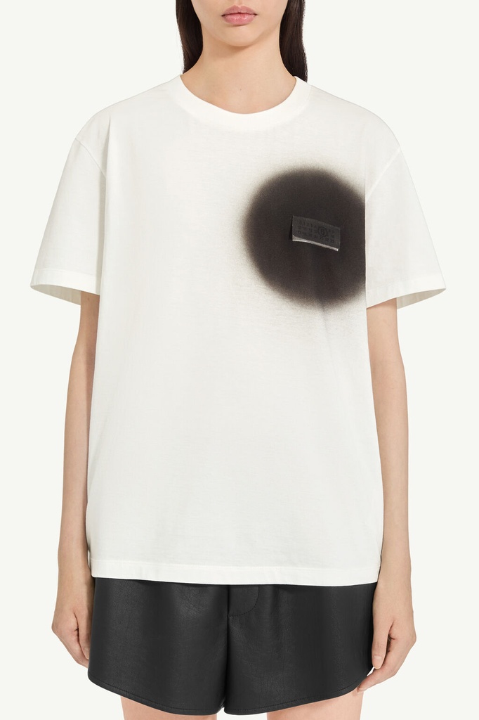 T-Shirt With Spray Effect