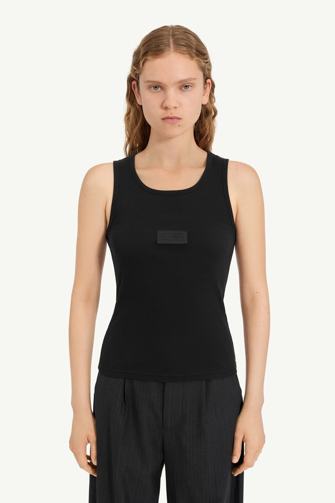 Ribbed Jersey Tank Top