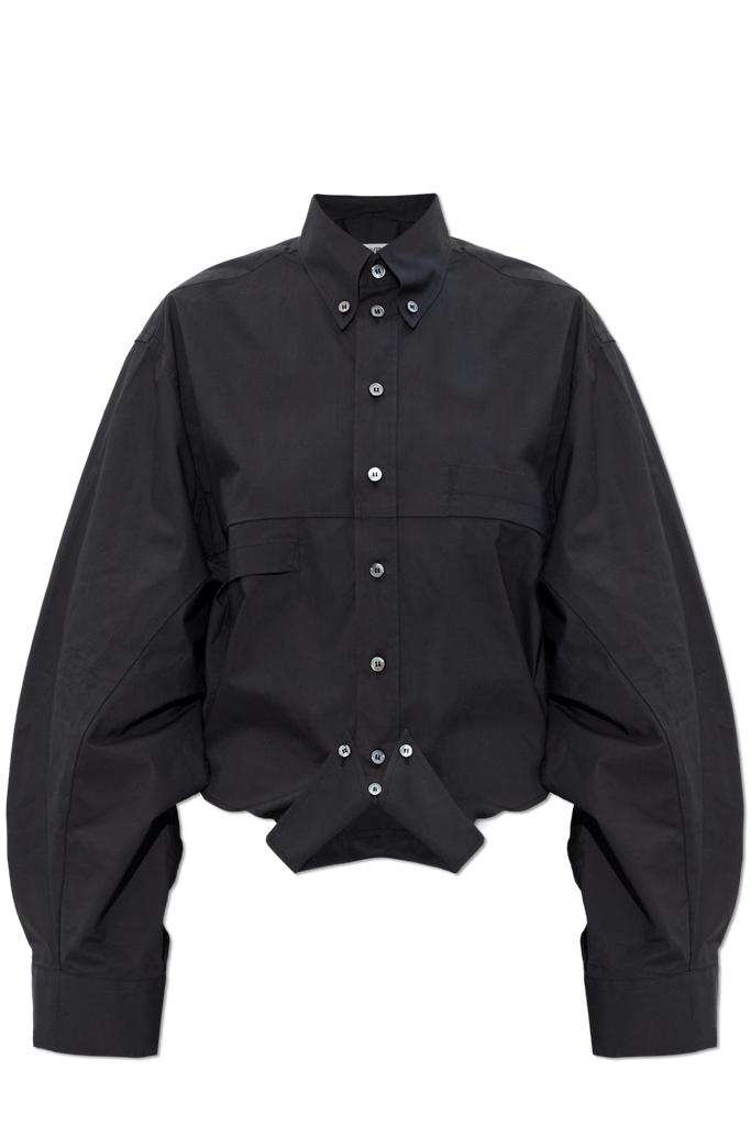 Mirror Effect Cotton Poplin Shirt