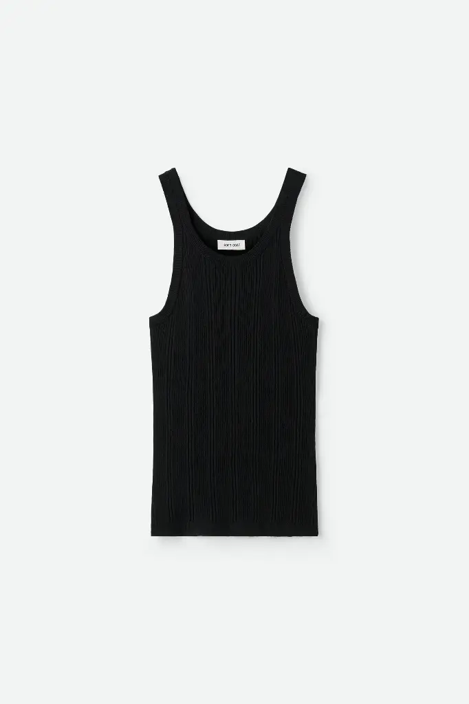 Fine Knit Rib Singlet 