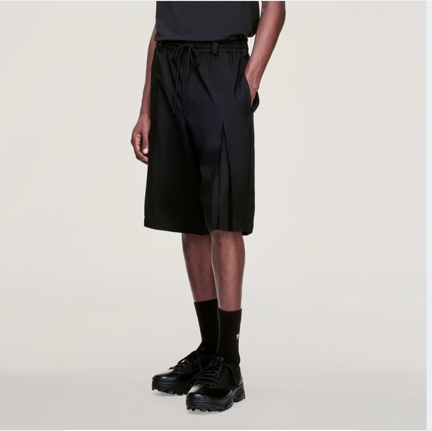 Y-3 Sport Uniform Pleated Shorts