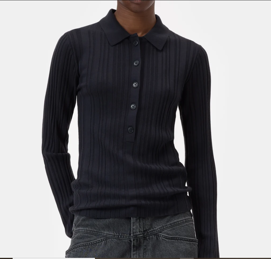 Polo Long Sleeve Made Of Wool Mix