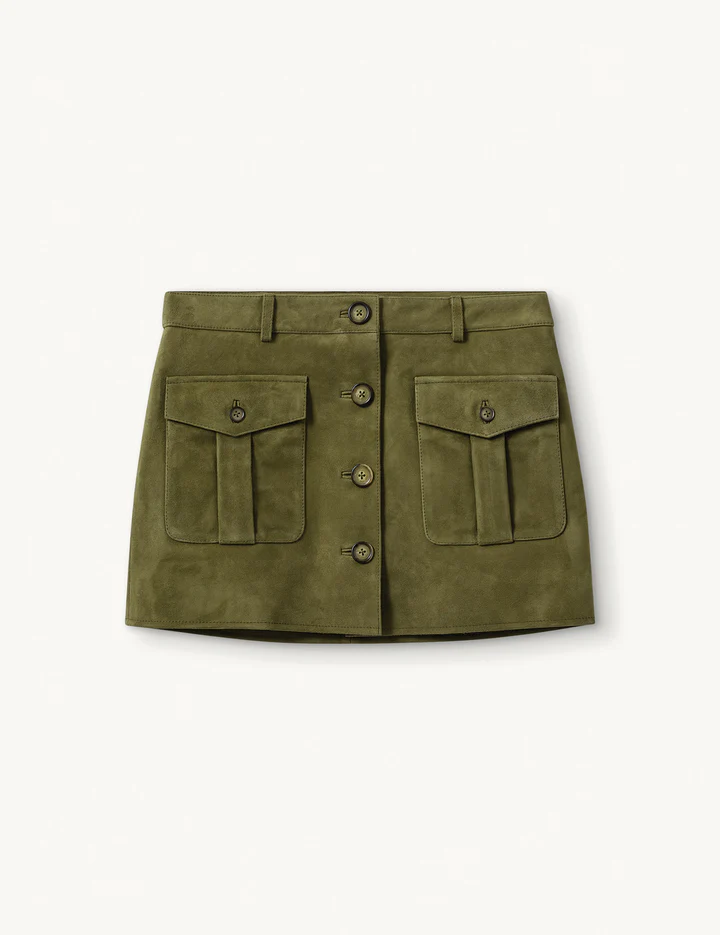Suede Mini Skirt