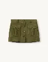 Suede Mini Skirt