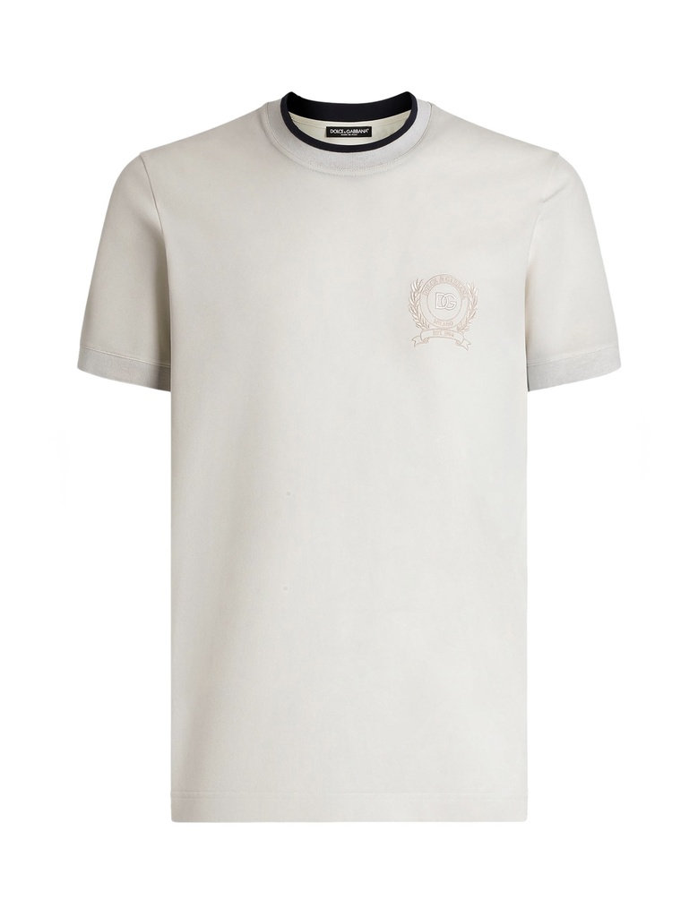 Technical Piqué T-Shirt With Embroidery