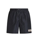 Striped Pattern Drawstring Swim Shorts