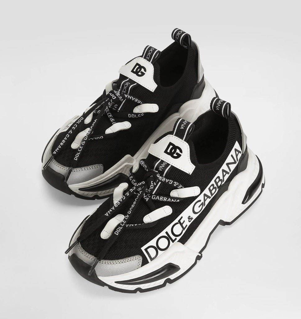 Knit Airmaster Sneakers With Dolce&Gabbana Logo