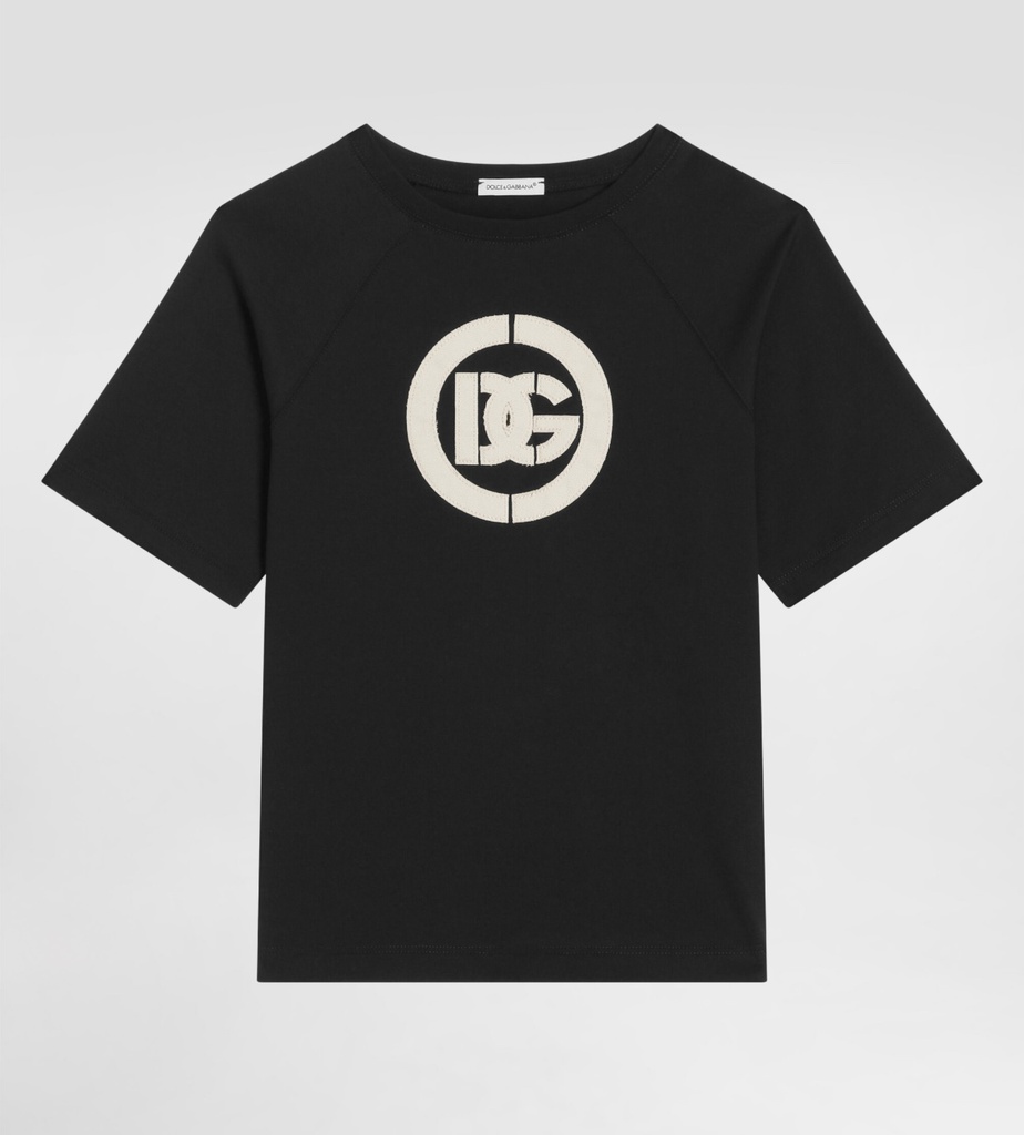 Jersey T-Shirt With DG Appliqué