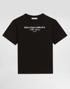 Short Sleeved Jersey T-Shirt With Dolce&Gabbana Print