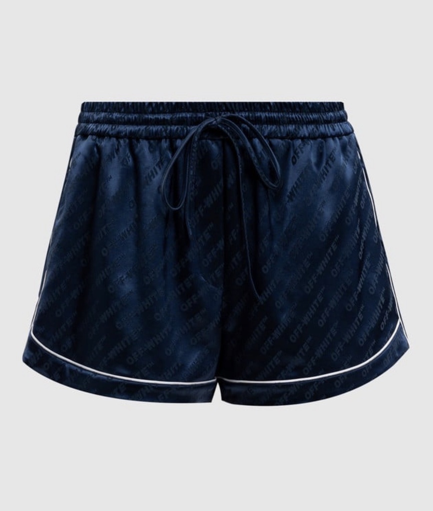 Jacquard Satin Pajama Shorts