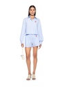 Striped Poplin Shorts