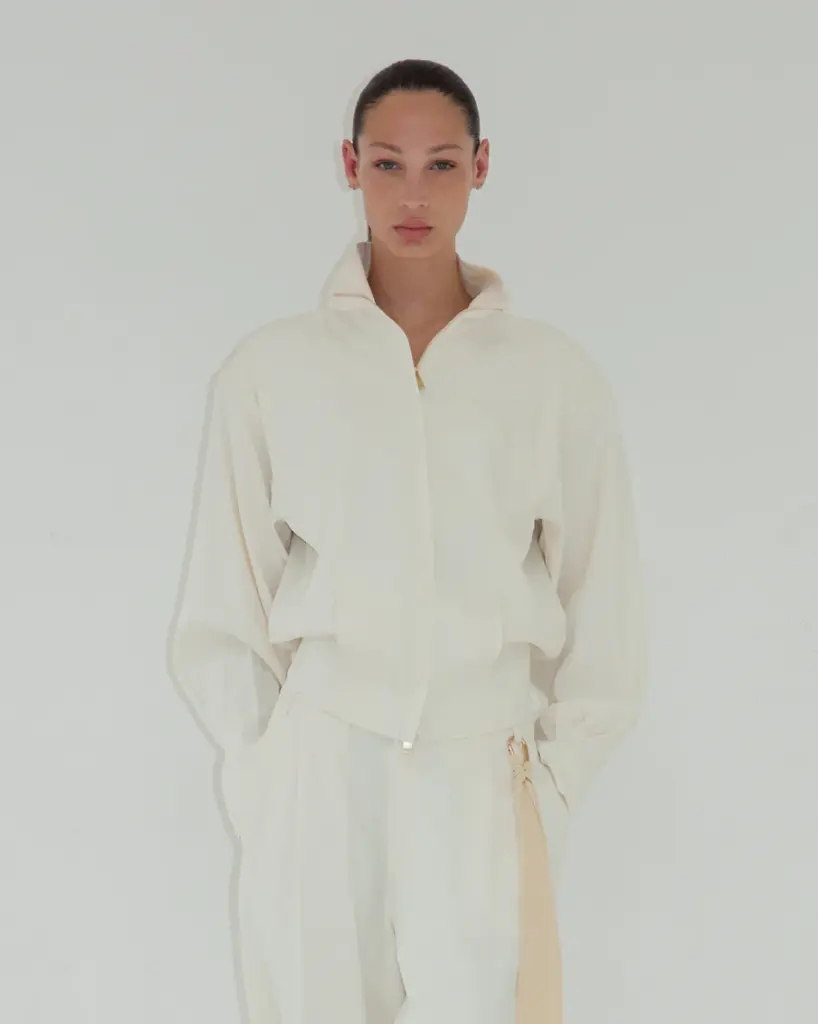 Joan- Sartorial Crop Bomber Jacket 