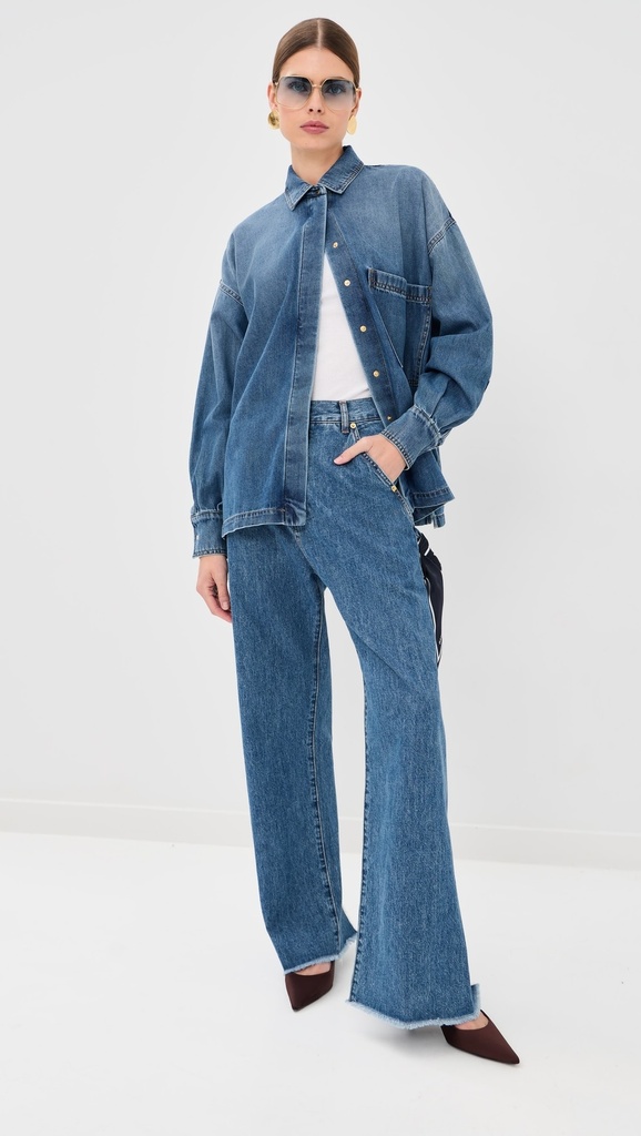 Sienna- Loose Side Split Denim