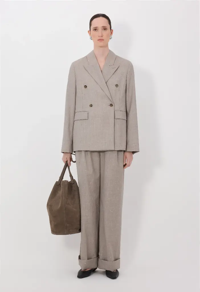 NORMA Wool And Silk Double Breasted Jacket