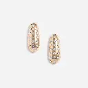 Gold Crystal Bar Earrings