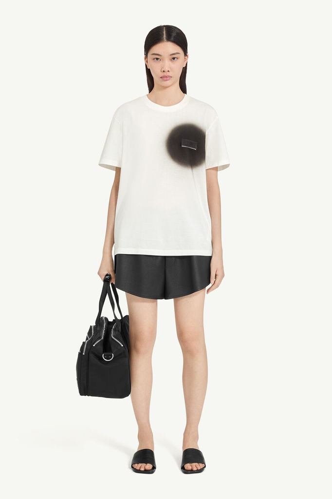 T-Shirt With Spray Effect