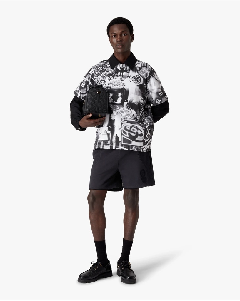 Squash Logo Flock Print Short