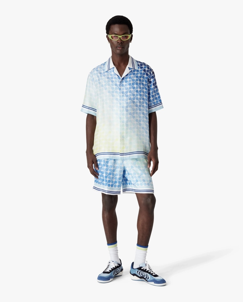 Tennis Tile Silk Shorts