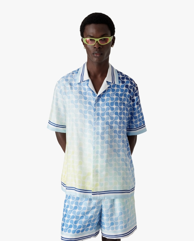 Tennis Tile Silk Shirt 