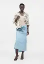 Asymmetrical Smocked Skirt