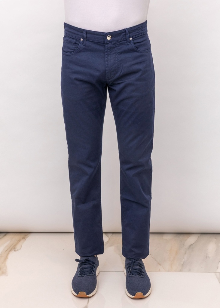 5-Pocket Stretch Cotton Trousers 