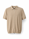 Man Knitted Polo Full Zip