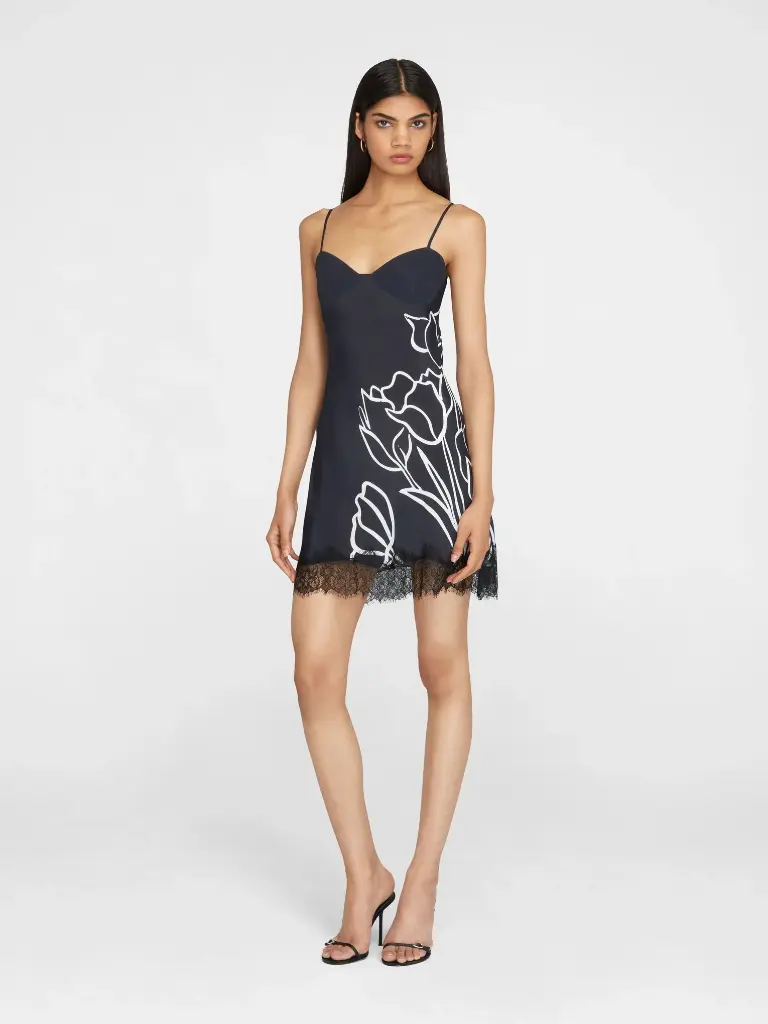 Tulipanes Silk Mini Dress