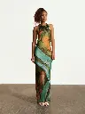 Magdalena Silk Long Dress