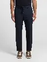 Cotton blend poplin joggers