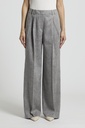 Woman Pants Linen Wool Blend 
