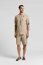 Camp shirt in linen canvas