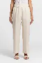 Trousers in lightweight pure linen canvas