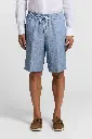 Linen canvas jogger Bermuda shorts
