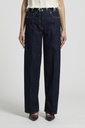 Woman pants Pure cotton denim Ink